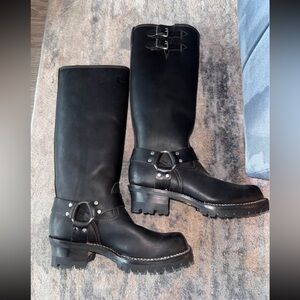 Wesco Harness 16 Inch Leather Lined Black size 10